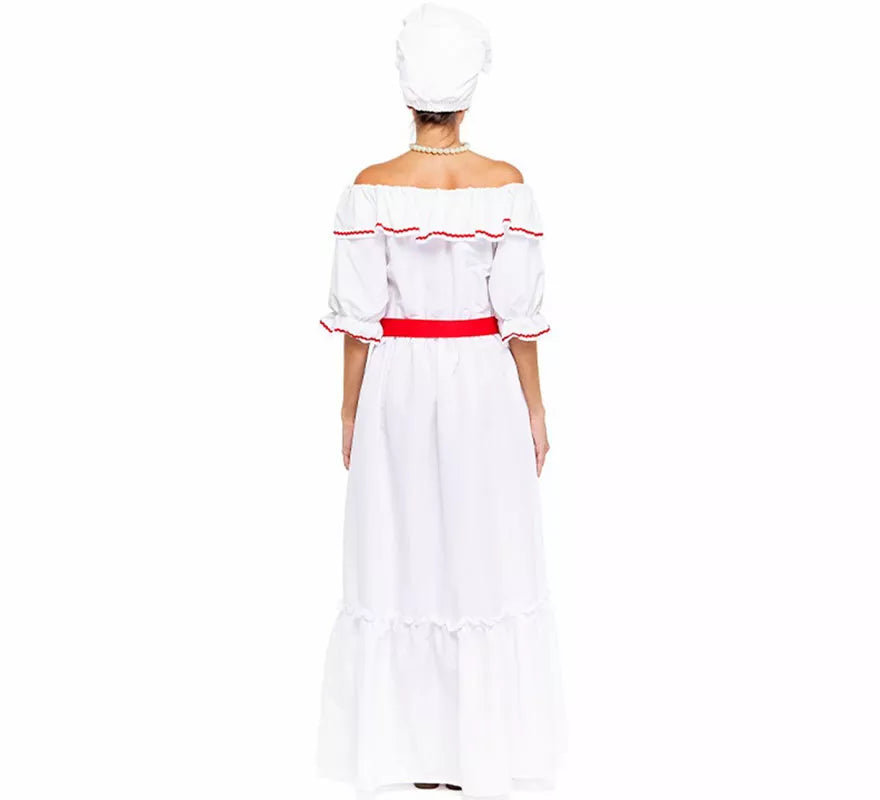 Translation missing: de.Disfraz de Cubana blanco para mujer