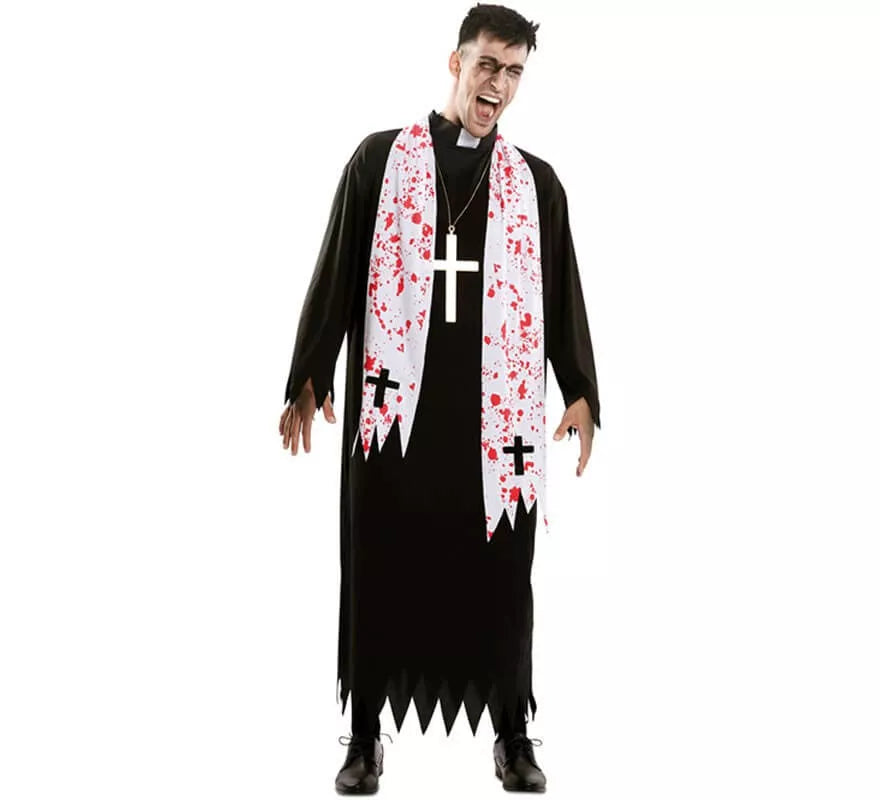 Translation missing: de.Disfraz de Cura del Exorcista para hombre