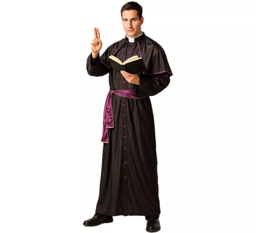 Translation missing: de.Disfraz de Cura Monseñor para hombre