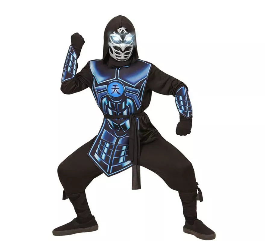 Translation missing: de.Disfraz de Cyber Ninja Luminoso y Sonoro para niño