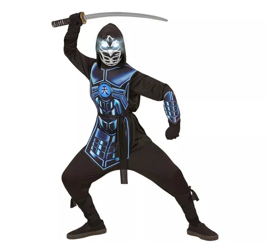 Translation missing: de.Disfraz de Cyber Ninja Luminoso y Sonoro para niño