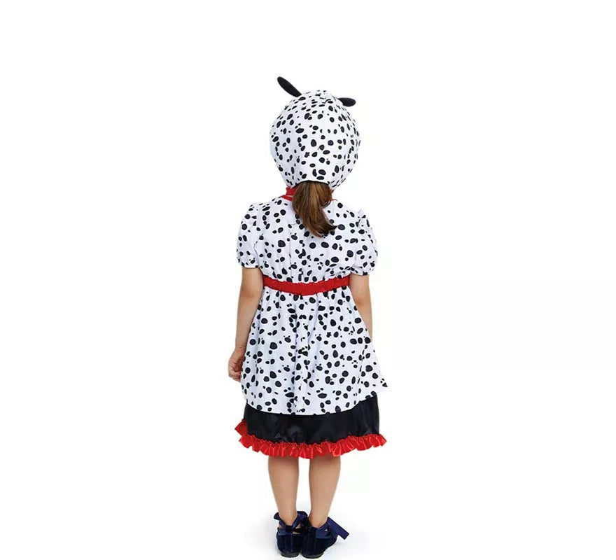 Translation missing: de.Disfraz de Dálmata en vestido con capucha para bebé y niña