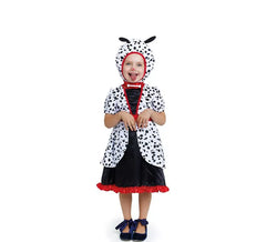 Dalmatinerkostüm im Kapuzenkleid für Baby und Mädchen