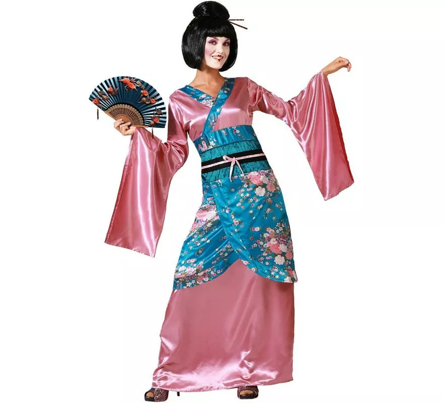 Translation missing: de.Disfraz de Dama China Kimono Rosa para mujer
