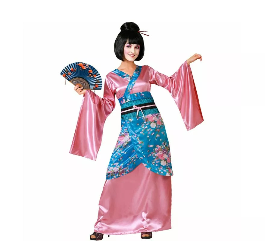 Translation missing: de.Disfraz de Dama China Kimono Rosa para mujer