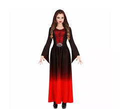 Rote Gothic Lady Kostüm für Damen