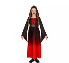 Rotes Gothic Lady Kostüm für Mädchen