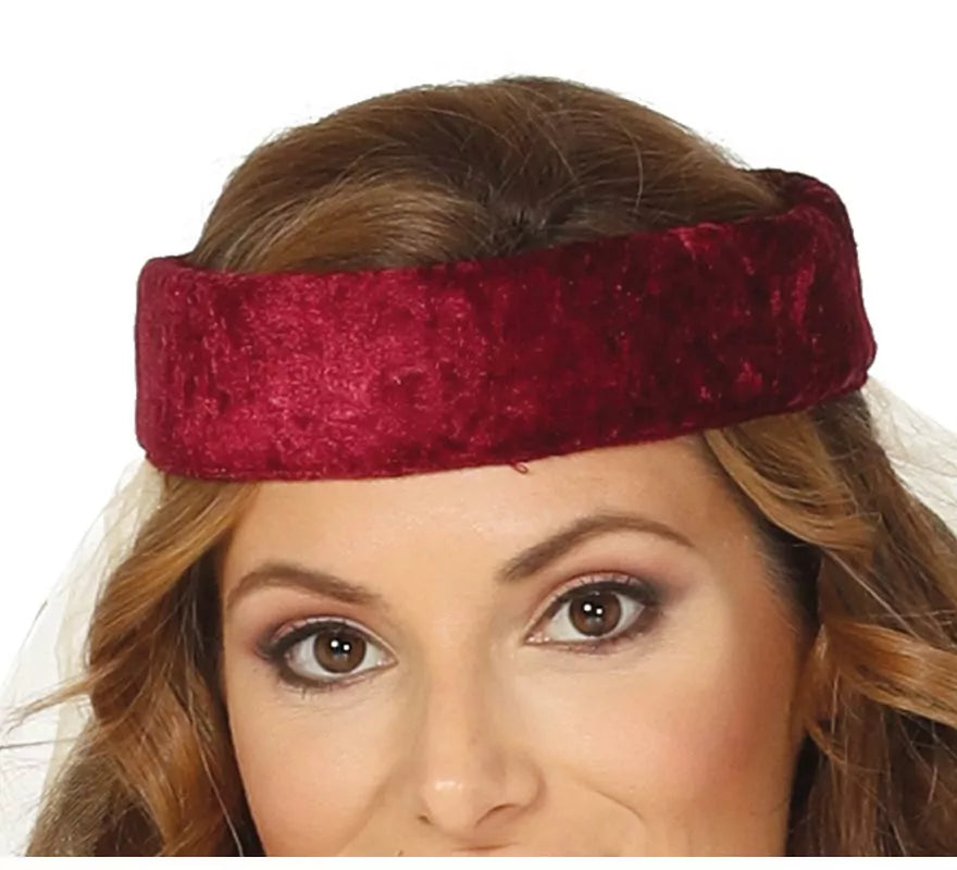 Translation missing: de.Disfraz de Dama Medieval Granate para mujer