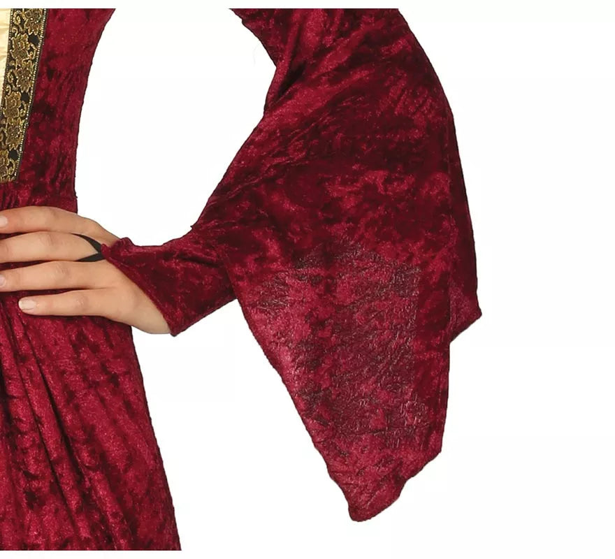 Translation missing: de.Disfraz de Dama Medieval Granate para mujer