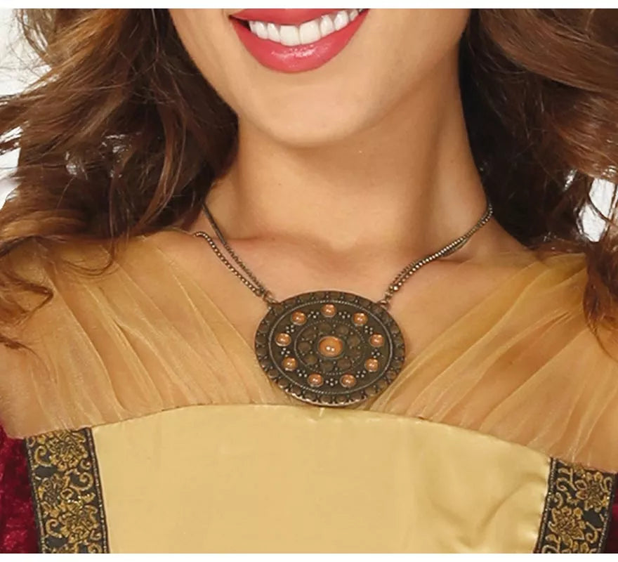 Disfraz de Dama Medieval Granate para mujer