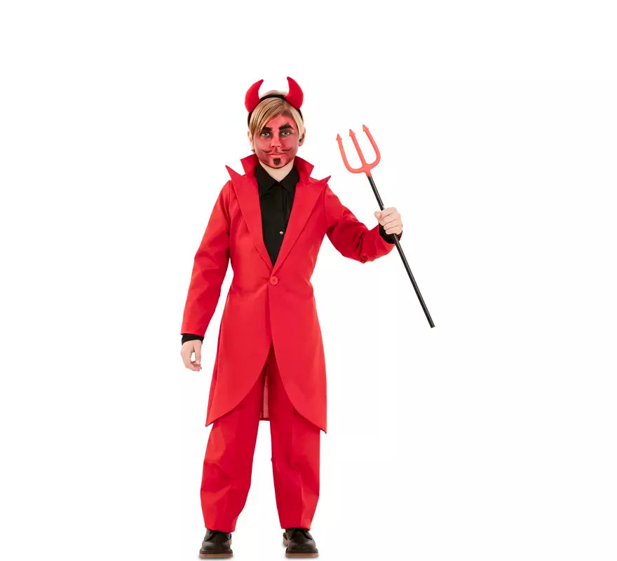 Translation missing: de.Disfraz de Demonio Elegante con chaqueta para niño