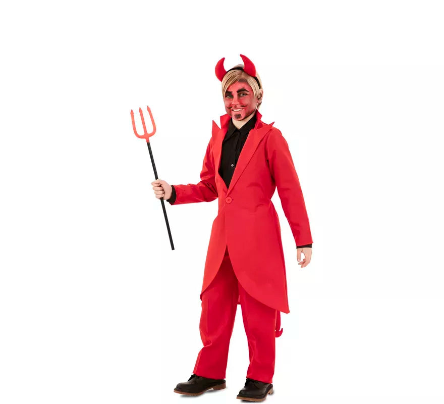 Translation missing: de.Disfraz de Demonio Elegante con chaqueta para niño
