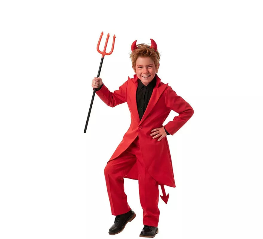 Translation missing: de.Disfraz de Demonio Elegante con chaqueta para niño