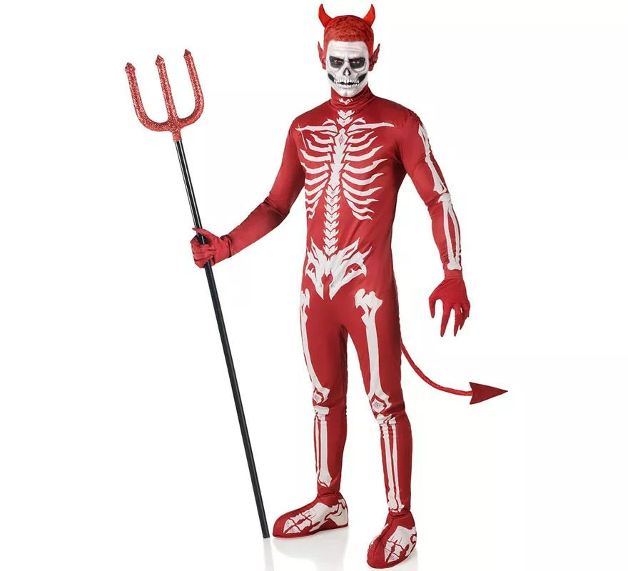 Translation missing: de.Disfraz de Demonio Esqueleto rojo para hombre