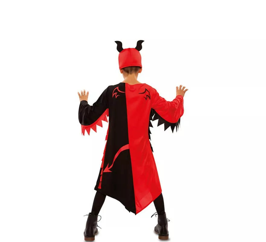 Translation missing: de.Disfraz de Demonio Rojo y Negro para niños
