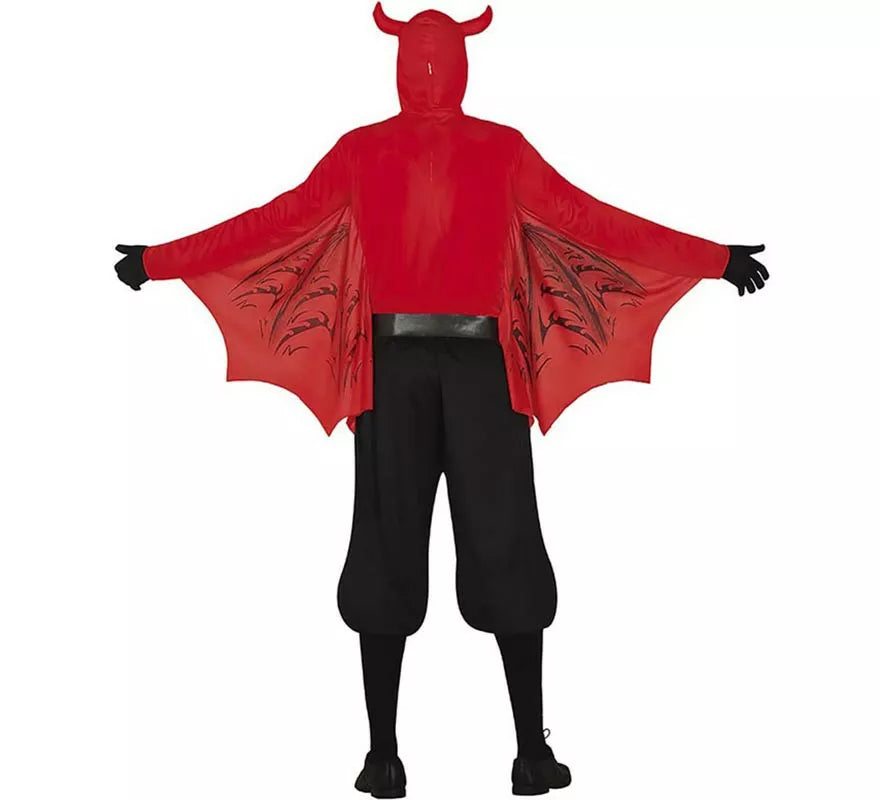 Translation missing: de.Disfraz de Demonio Temible rojo para hombre