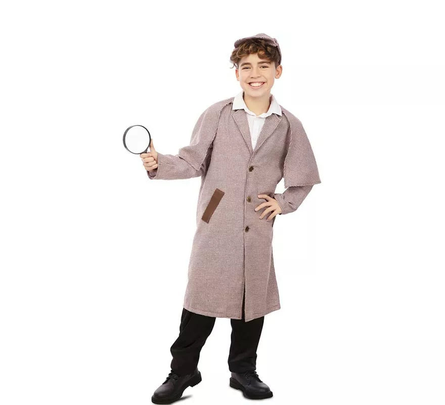 Translation missing: de.Disfraz de Detective de los años 30 con gorro para niño