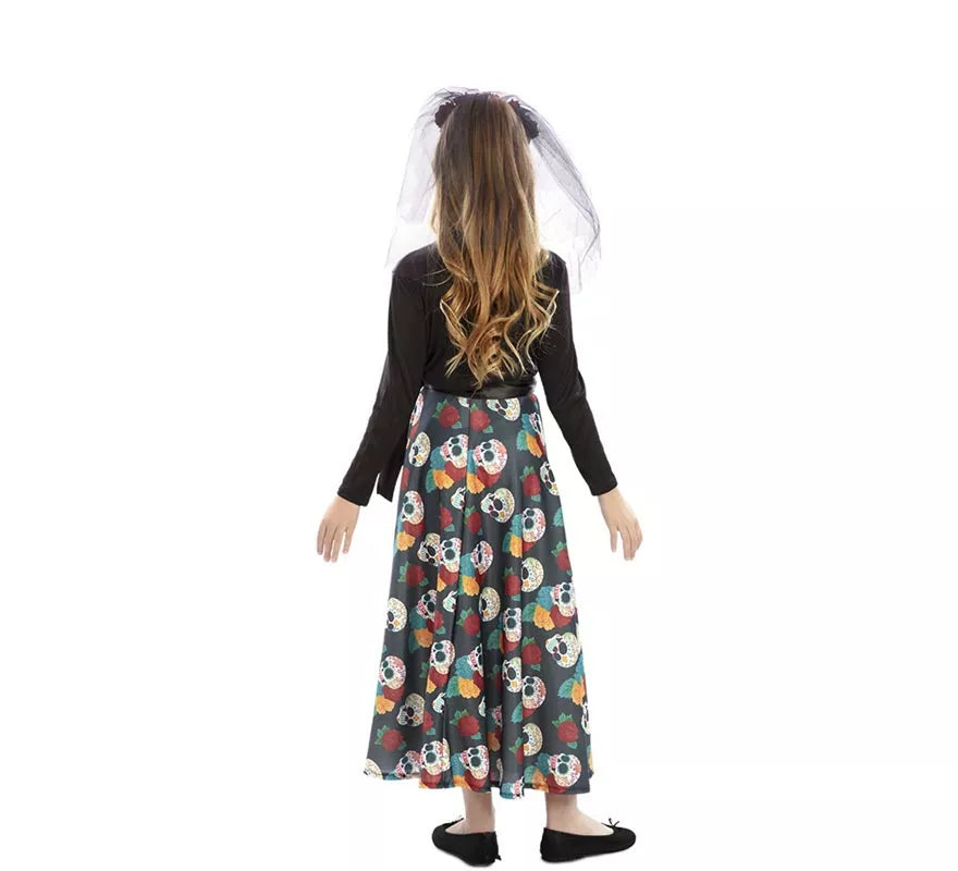 Translation missing: de.Disfraz de Día de Los Muertos para niña