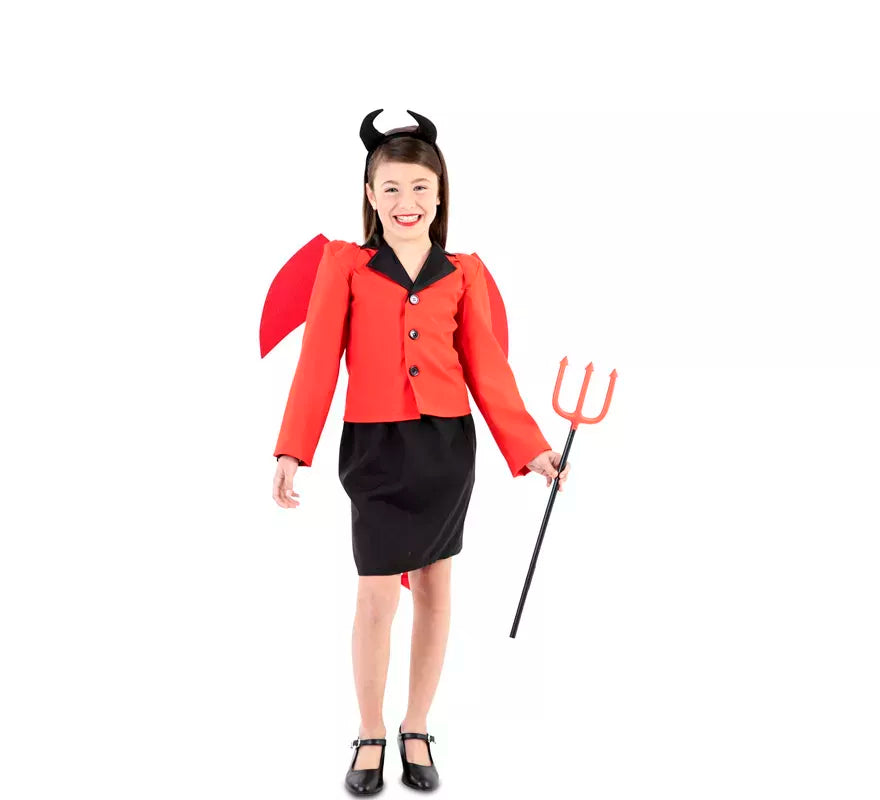 Disfraz de Diablesa Elegante para niña