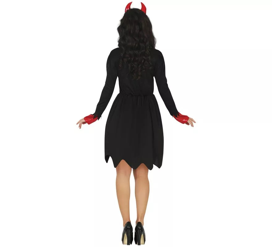 Translation missing: de.Disfraz de Diablesa rojo y negro para mujer