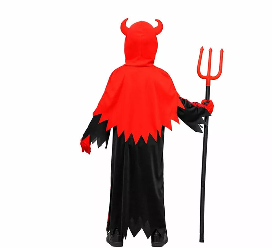 Translation missing: de.Disfraz de Diablo en Llamas con Capucha para niños