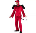 Disfraz de Diablo rojo con alas y cola para hombre