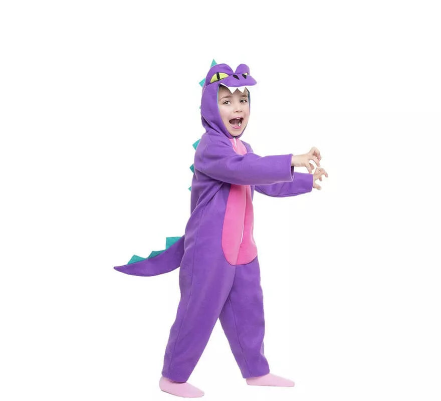 Translation missing: de.Disfraz de Dinosaurio lila para niños
