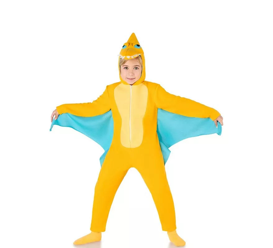 Translation missing: de.Disfraz de Dinosaurio Pterodáctilo amarillo para niños