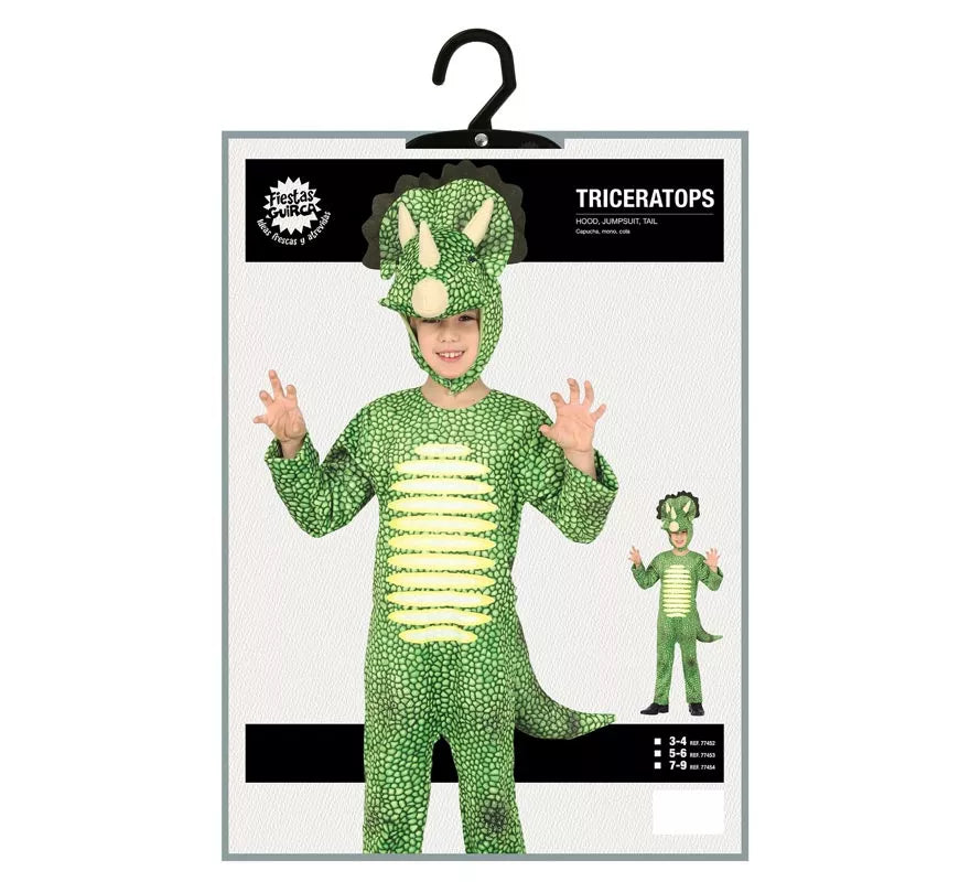 Translation missing: de.Disfraz de Dinosaurio Triceratops para niños
