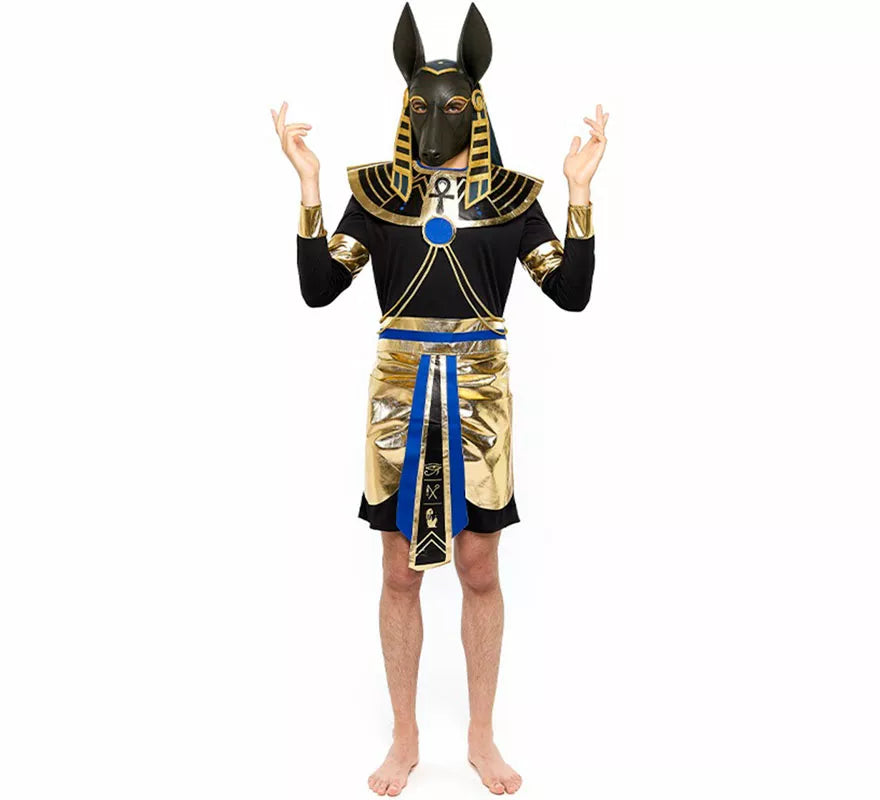 Translation missing: de.Disfraz de Dios Egipcio Anubis para hombre