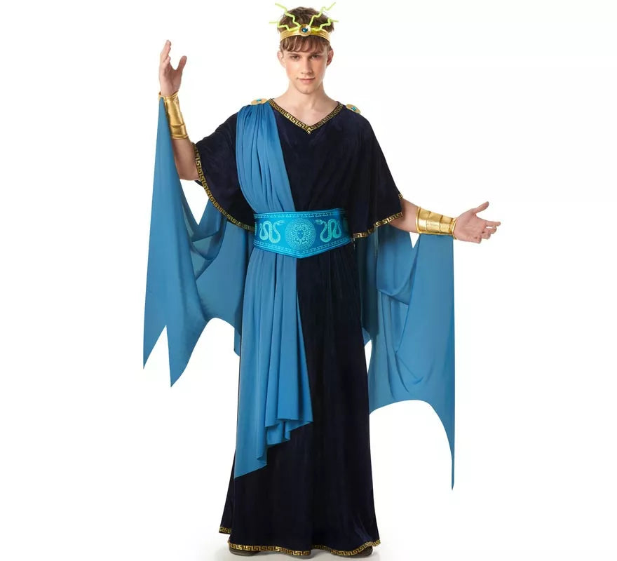 Translation missing: de.Disfraz de Dios Griego Hades con Capa para hombre