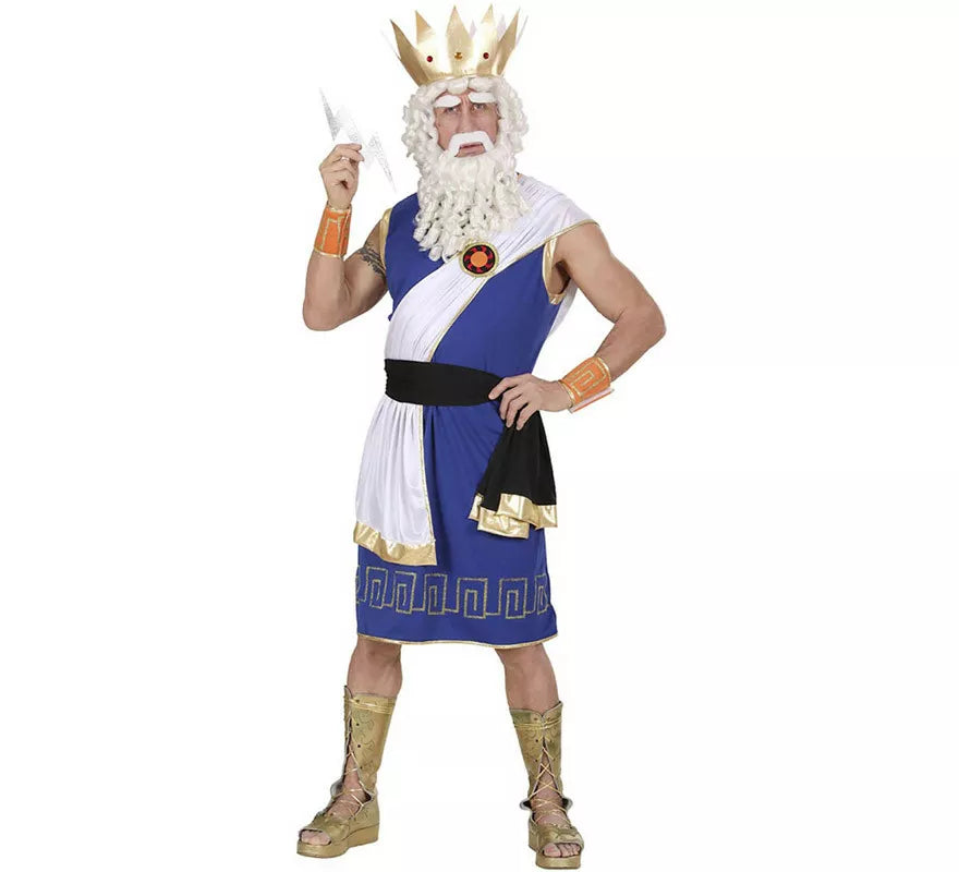 Translation missing: de.Disfraz de Dios Zeus con Corona para hombre