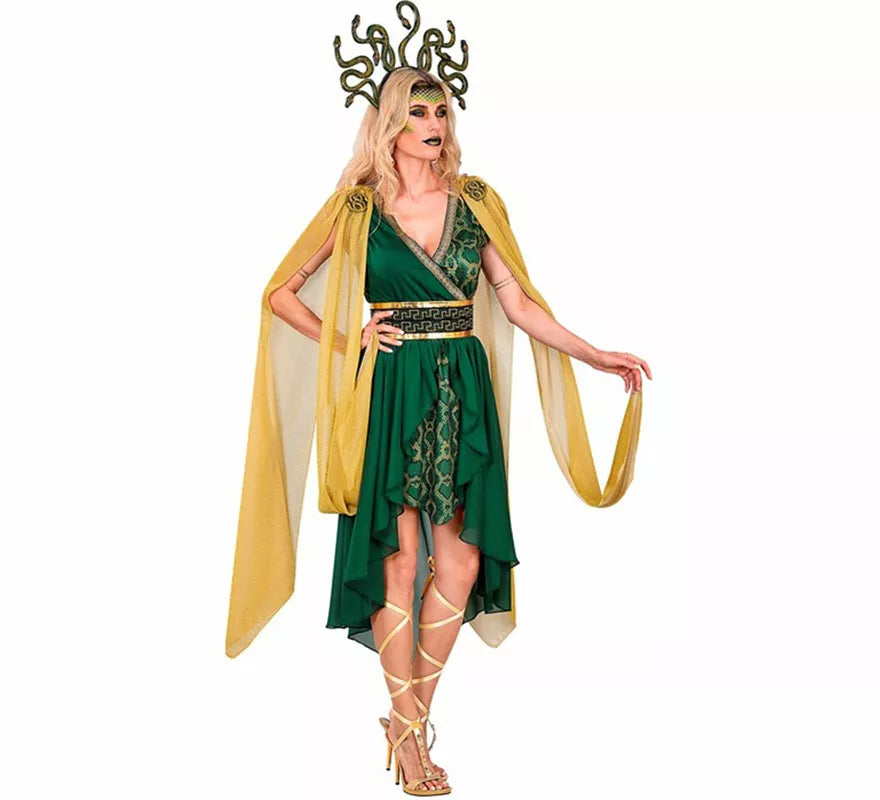 Translation missing: de.Disfraz de Diosa Griega Medusa para mujer