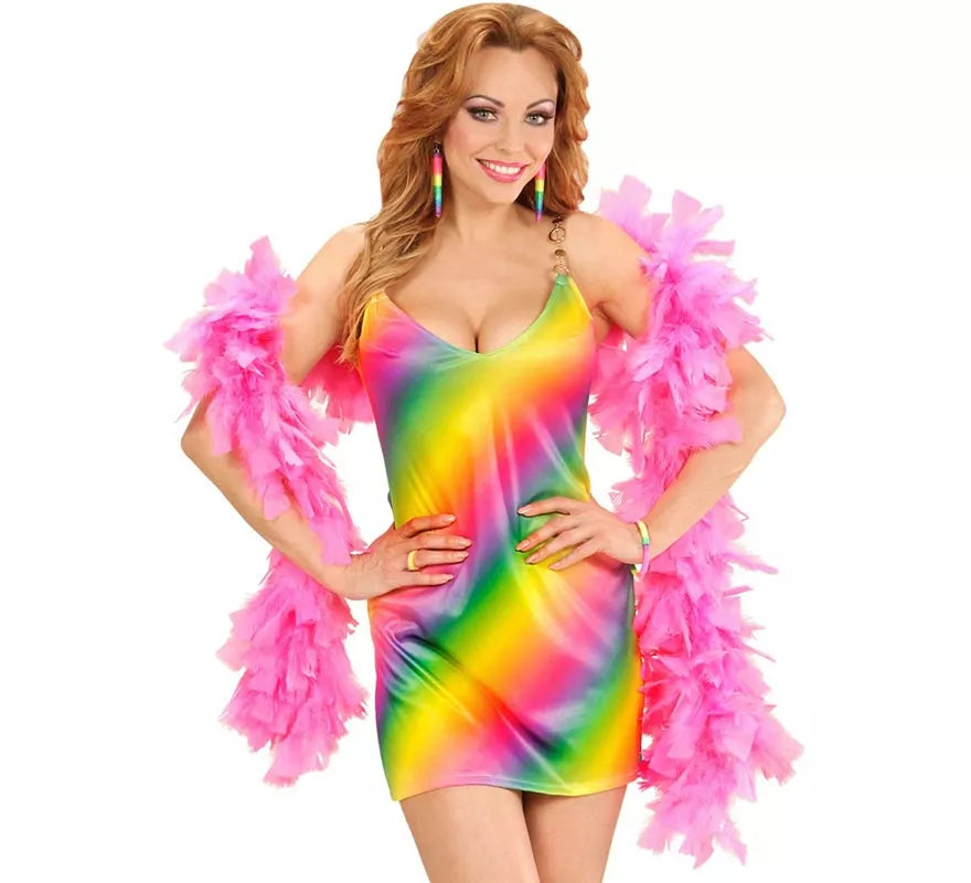 Translation missing: de.Disfraz de Disco Arcoíris en vestido para mujer