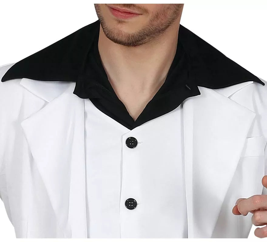 Translation missing: de.Disfraz de Disco Blanco y Negro para Hombre