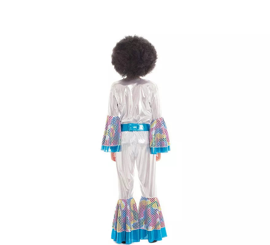 Translation missing: de.Disfraz de Disco Boy Plateado y Azul 2 piezas para niños