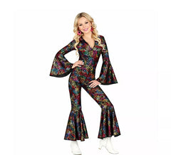 Ausgestelltes 70er-Jahre-Disco-Kostüm für Damen