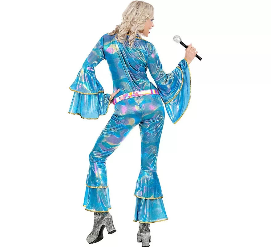 Translation missing: de.Disfraz de Disco de los años 70 azul para mujer