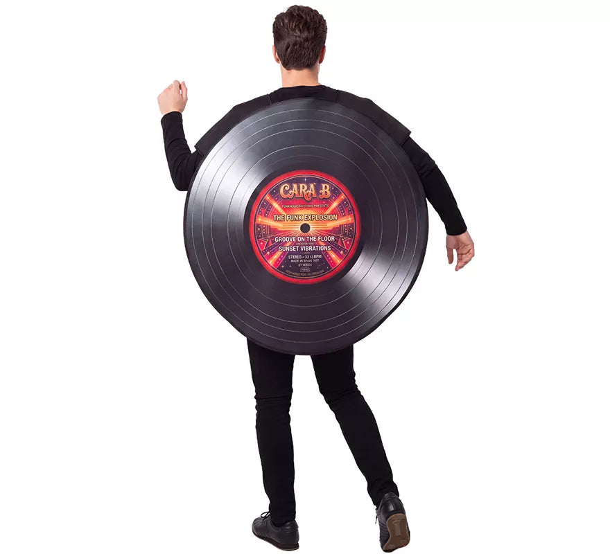 Translation missing: de.Disfraz de Disco de Vinilo Retro para adultos