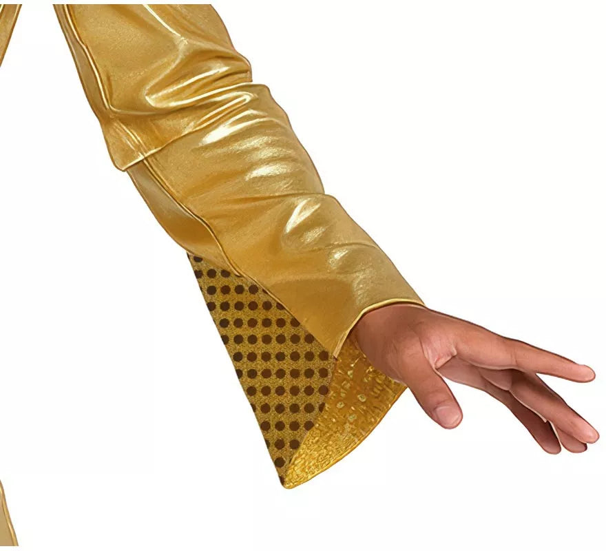 Translation missing: de.Disfraz de Disco dorado para hombre