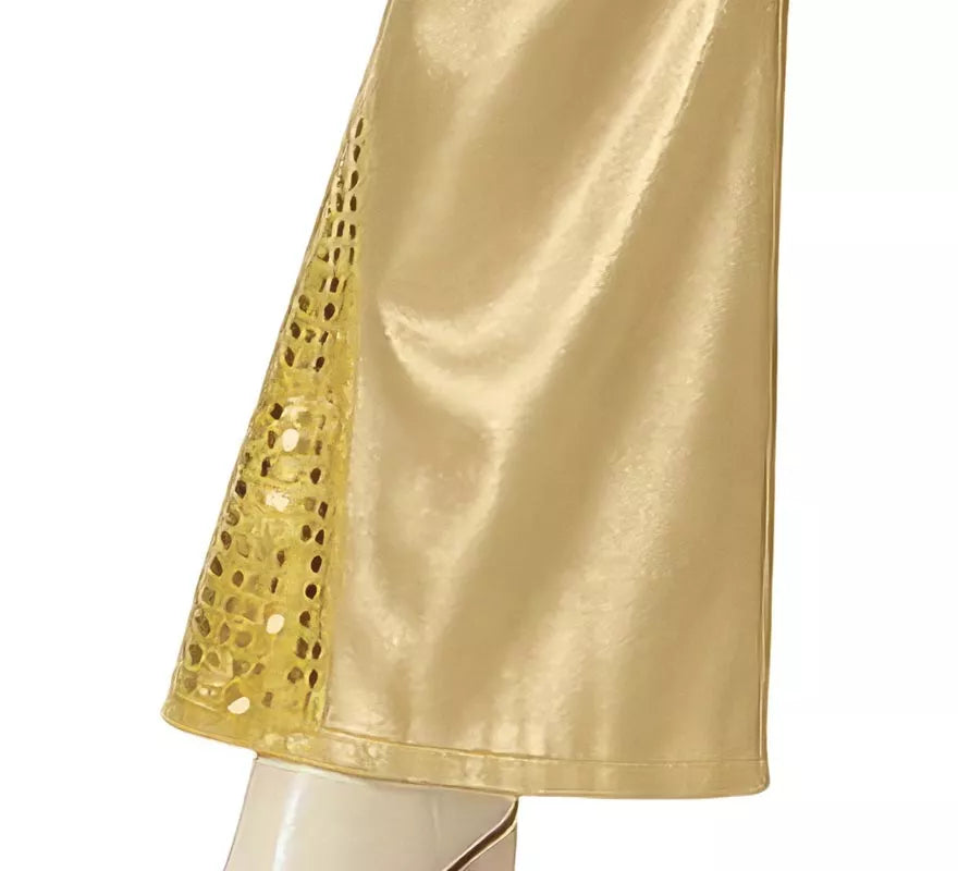 Disfraz de Disco dorado para mujer