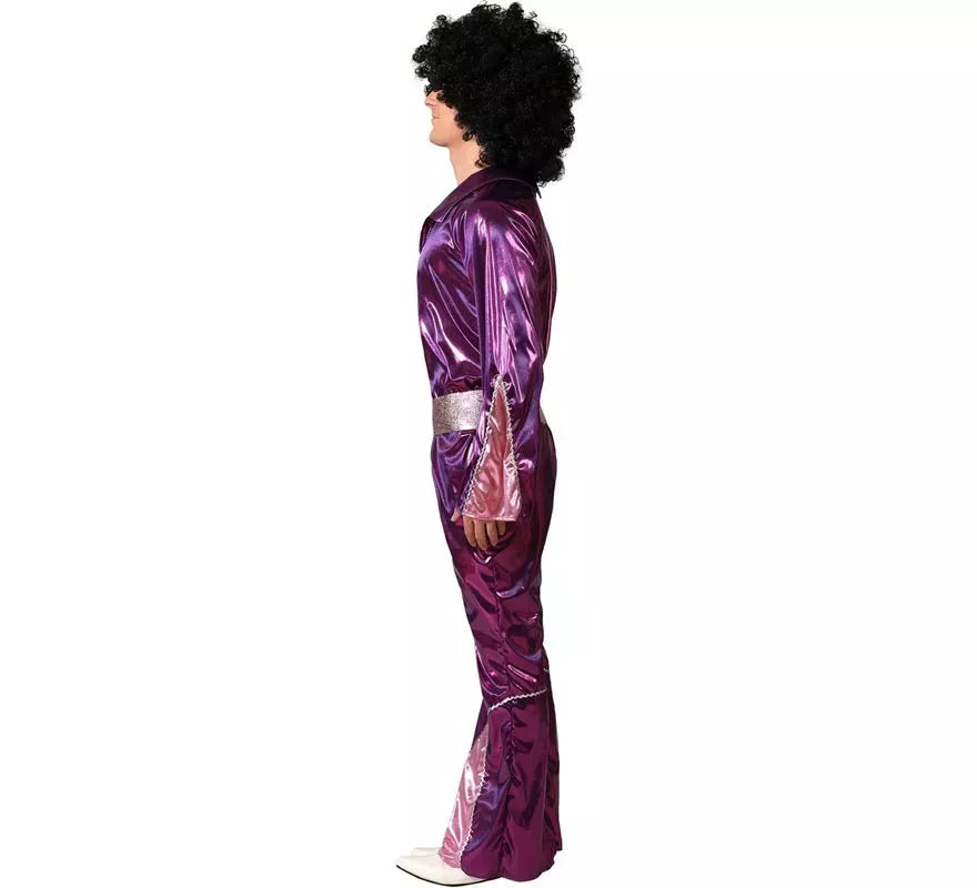 Translation missing: de.Disfraz de Disco Fucsia para hombre