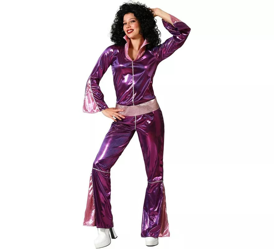 Translation missing: de.Disfraz de Disco Fucsia para mujer