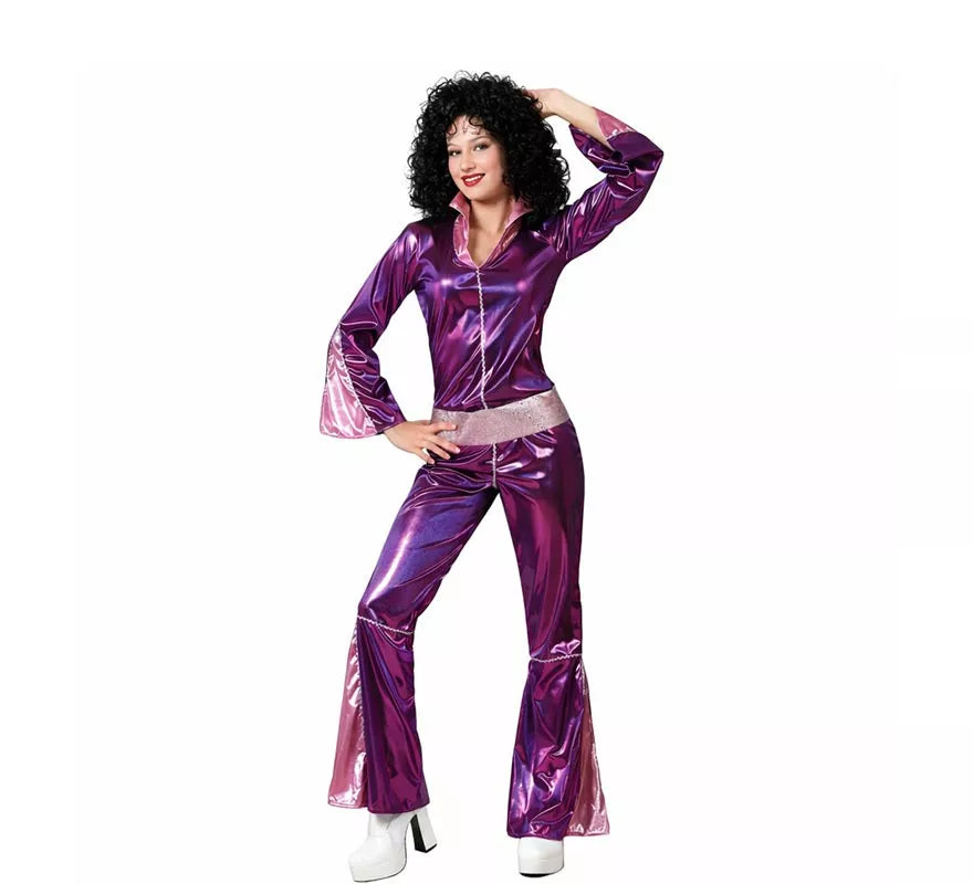 Translation missing: de.Disfraz de Disco Fucsia para mujer