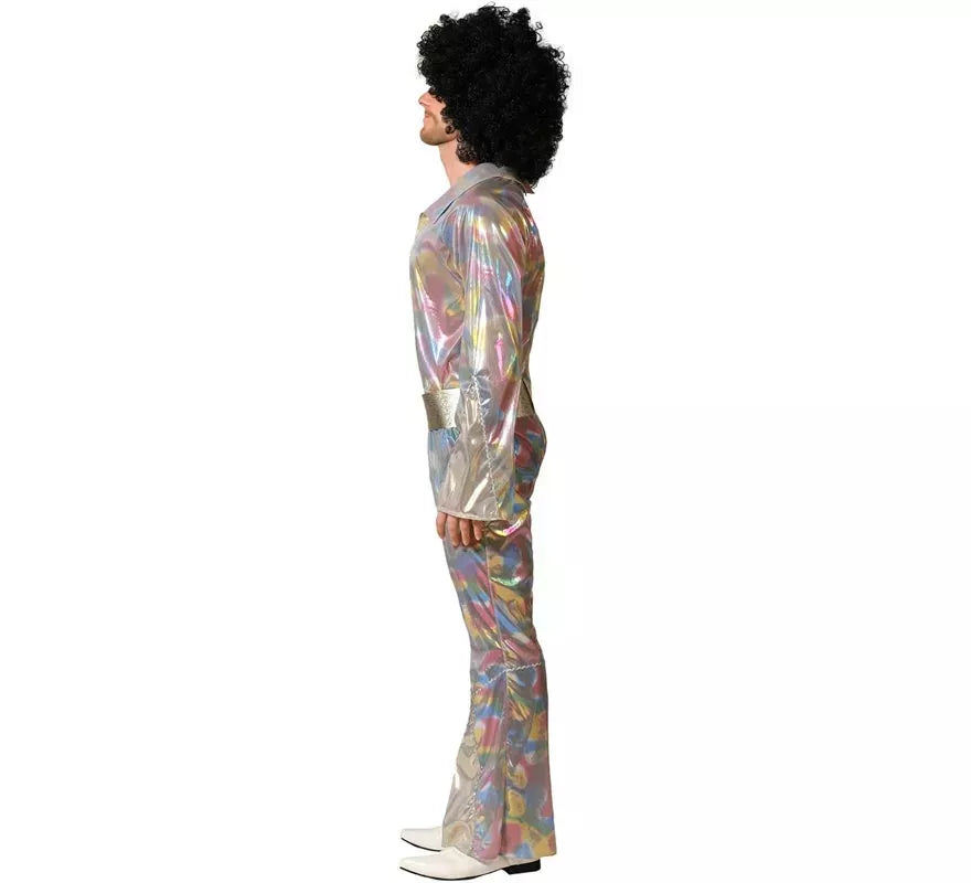 Translation missing: de.Disfraz de Disco multicolor para hombre