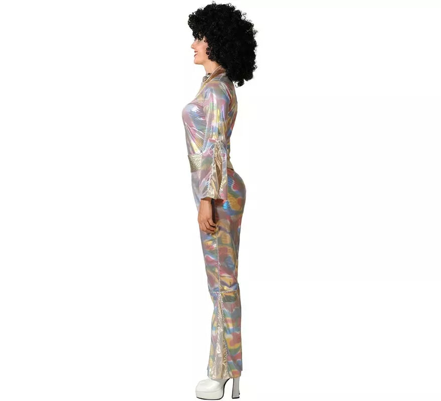 Translation missing: de.Disfraz de Disco multicolor para mujer