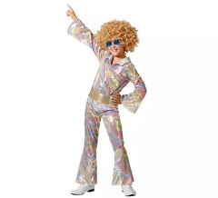 Mehrfarbiges Disco-Kostüm für Kinder