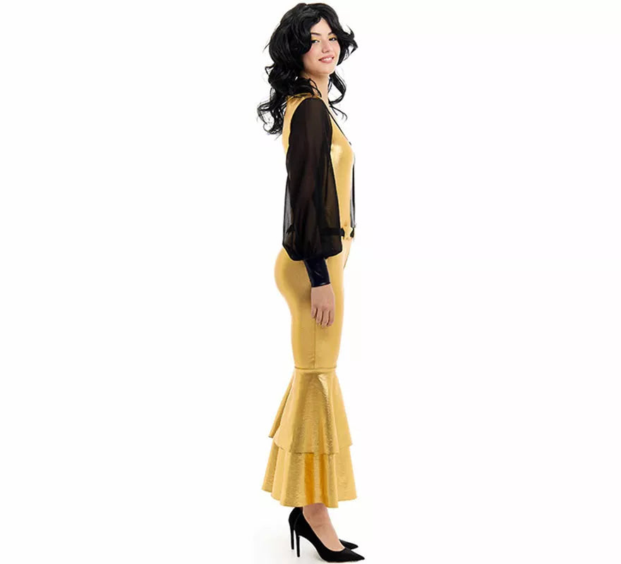Disfraz de Disco oro para mujer