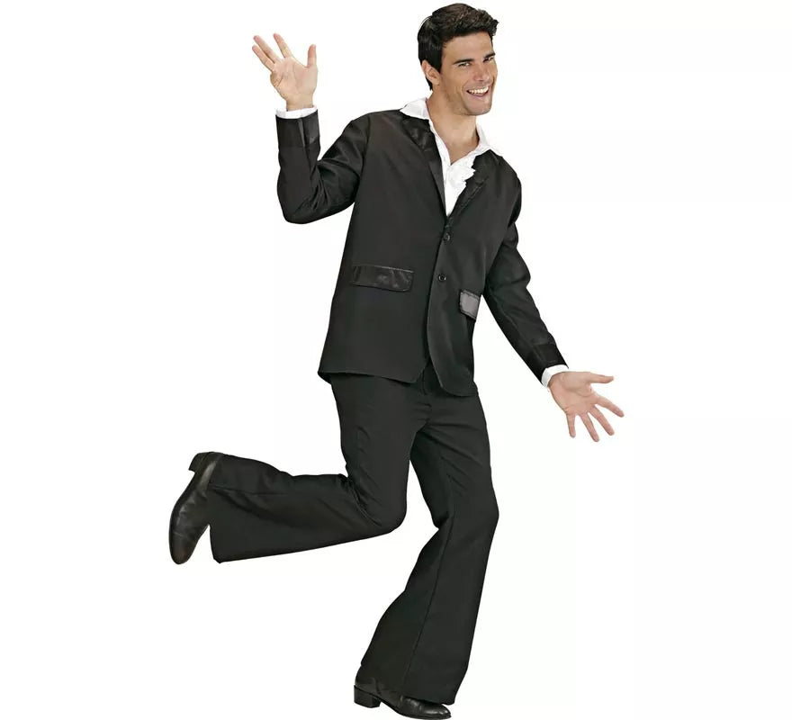 Disfraz de Disco Party negro para hombre