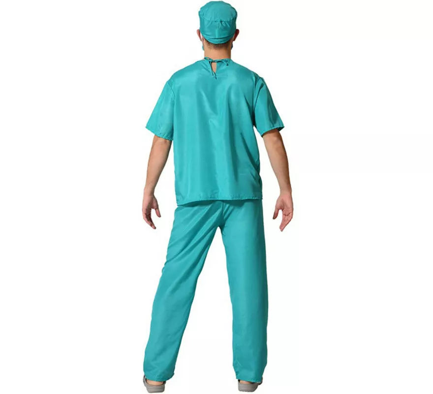 Translation missing: de.Disfraz de Doctor Azul con Mangas Cortas para Hombre